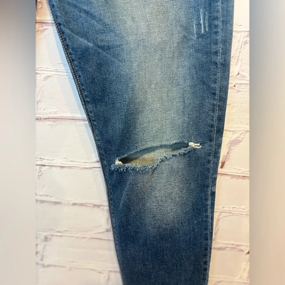 Hudson High Waist Barbara Super Skinny 10 Front Rise Cut Off Jeans Size 30 - Picture 3 of 6